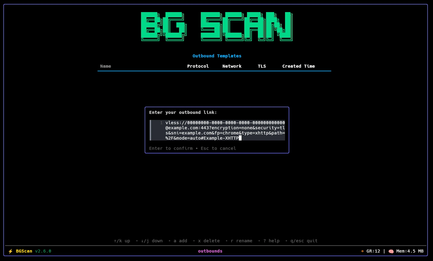 bgscan outbound link