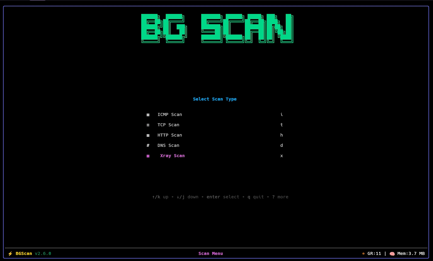 bgscan scan type