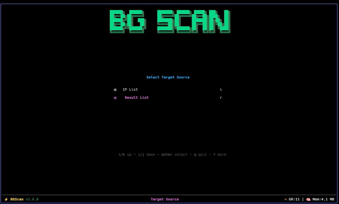 bgscan scan source